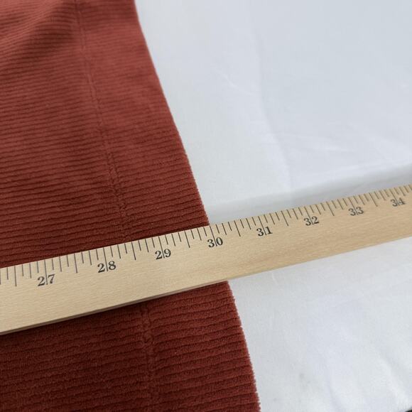 Soft Surroundings Sweater Womens Medium Rust Ribbed Velour Tunic Long Sleeve - Picture 7 of 7